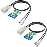 72-8109 Speaker Harness,Thicker and Longer Speaker Wire Cable,Professional Car Door Speaker Wiring Harness Adapter Connector Plug for Toyota Camry RAV4 Avalon Tacoma Corolla Lexus is ES RX(2PCS)