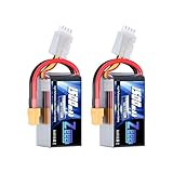 Zeee 3S Lipo Battery 1500mAh 11.1V 120C RC Battery with XT60 Plug for FPV Drone Quadcopter Helicopter Airplane RC Boat RC Car RC Models (2 Pack)