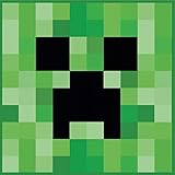 Minecraft Official Creeper' Rug 80 x 80 cm Square Bedroom Rug Matches Bedding