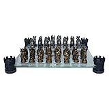 Nemesis Now Kingdom Of The Dragon Chess Set 43cm Bronze