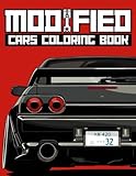 Modified Cars Coloring Book: JDM, Retro & Sport Car Illustrations for Adults and Kids (Car Coloring Books)