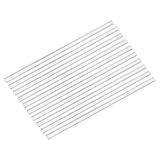 PATIKIL 8 Inch Transparent Borosilicate Glass Tubes, 10 Pack