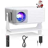Mini Projector, AKIYO O1 2025 Upgraded 15000Lumen Projector, 360° rotating, Auto Keystone, 50% Zoom, Portable Projectors 1080P Full HD Supported, Compatible with iOS/Android/TV Stick/HDMI/USB/Switch