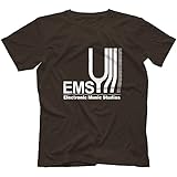 Electronic Music Studios Mens T Shirt 100% Cotton Synthi Aks EMS Retro Synth Vcs3 Size XL Black