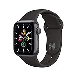 Apple Watch SE 2020 (GPS, 40MM) Space Grey Aluminium Case with Black Sport Band (Renewed)