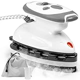 Duronic Travel Iron SI2 WE 375W Mini Irons with Variable Temperature & Auto Shut Off Portable 50ml White Steam Iron For Holiday Quilting Crafts Compact Design for Travelling