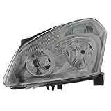 XYZ Parts Replacement Headlight Assembly Electric Adjustment Chrome Inner Halogen Compatible With Nissan Qashqai +2 Mk1 SUV 2007-2010 For UK Passengers Side Left Hand