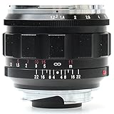 Voigtlander Nokton 50mm f/1.2 Aspherical VM Leica M Mount Lens - Black