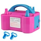 OWill Electric Balloon Pump UK,Portable Balloon Pump with Dual Nozzle Balloon Inflator (AC220-240V 600W),Balloon Machine for Fast Easy Bulk Balloons Filling