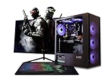 ASC TECHNOLOGY Gaming PC Desktop Computer Bundle, i7-3770 3.90GHz, 16GB RAM, GT 730 2GB, 256GB SSD + 1TB HDD, 500W 80+ PSU, Black 6 Fan RGB Case, WiFi, Windows 11, 22" Monitor