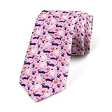 Loussiesd 145x8cm Halloween Men's Ties Cats Business Wedding formal Party Ties Ghosts Novelty Tie Gift for Men Rose Madder Slim Skinny Ties