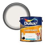 Dulux Easycare Washable and Tough Matt Emulsion Paint For Walls And Ceilings - Pure Brilliant White 2.5 Litres