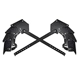 HiiFeuer Medieval Faux Leather Double Pauldron, Vintage Mercenary Knight Shoulder Armor for LARP/Cosplay Ren Faire(Black A)