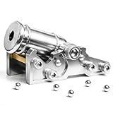 TIETHEKNOT Mini Cannon Model – Stainless Steel Metal Replica for Desktop Decoration and Collectible Display