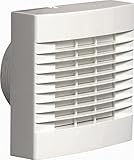 Newlec NL880HS Bathroom Extractor Fan with Humidistat, Pullcord and Automatic Shutters 4" 100mm - White