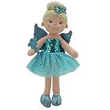 Sweety Toys 13258 Rag Doll Fairy Plush Toy Princess 30 cm Blue