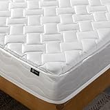 ZINUS Single Mattress - Bonnel Spring Mattress - Mattress 90x190cm/3x6ft - Comfort Foam - Height 15cm/6in - Medium Firmness Mattress