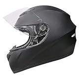 Zorax Matt Black M (57-58cm) Full Face Motorcycle Motorbike Helmet ECE 2206 Approved