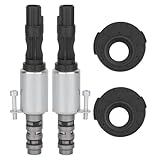2Pcs Camshaft Variable Valve Timing Solenoid VCT Solenoid 8L3Z-6M280-B Compatible with 2004-2010 F150 Sport Trac 3V 4.6L 5.4L Lincoln Navigator Mercury Mountaineer Black