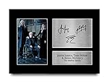 HWC Trading A4 Jason Isaacs, Tom Felton & Helen McCrory Harry Potter The Malfoys Gifts Printed Signed Autograph Picture for Movie Memorabilia Fans