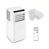Portable Air Conditioning Unit, 7000 BTU Multifunctional Air Conditioner, Heater, AC Unit, 5 in 1 Air Cooler, HEATER, Air Purifier, Fan, Dehumidifier, 24h Timer, Remote Control, Window Kit, Rating A