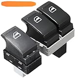 ZAMDOE T5 Electric Window Switch for VW Transporter T5 T6 2005-2014 7E0959855A Passenger Side + Driver Side Power Master Switch Replace Parts 4 Pin Control Button Driver Side