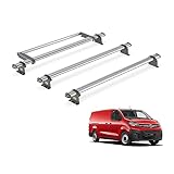 Van Guard Trade Roof Rack for Vauxhall Vivaro (2019+) 3 Steel Roof Bars & Rear Ladder Roller [Only Suitable for Models with Twin Rear Doors] - UltiBar Trade - SB335-3/VGR-09