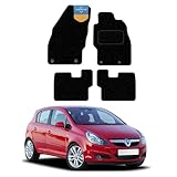 Prestige Mats, Fully Tailored Car Floor Mat Fits VAUXHALL CORSA 2006-2018, CARPET, Anti Slip Mat-Non Slip Car Floor Mat with Black Edging