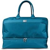 Surprizeshop Ladies Golf Holdall | Separate Shoe Compartment | Internal Pocket | Lady Golfer Detail (Aqua)