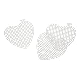 3" Plastic Canvas Hearts 7 Count/ 7 Holes per Inch (10pk)