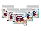 Tassimo Costa Skinny Latte Coffee Pods (Pack of 5, Total 60 Pods, 30 Servings)