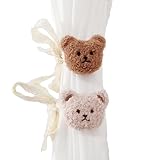 JYJLLM Transform Your Curtains with Our Little Bear Style Tie Backs - Perfect for Any Room