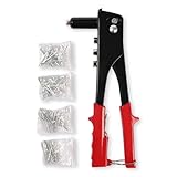 Heavy Duty Rivet Gun Tool – Hand Riveter Kit for Metal, Plastic, and Automotive Repairs | Manual Pop Rivet Gun with Multiple Nozzle Sizes | Riveting Tool for DIY, Sheet Metal, Workshop & Garage Use