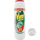 Vim Clorex Set of 12 Powder 750 g Detergents and Household Cleaning