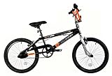 Dallingridge Legend 20" Freestyle BMX Bike w/ 360 Gyro - Gloss Black/Orange/Silver