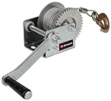 Einhell Manual Cable Winch TC-WI 500 (max. Bearing Force 500 kg, 10 m Wire Cable, Return Lock, Non-Slip Grip incl. Safety Hook and Safety tab)