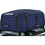 HandiWorld HandiHoldall Large 330 Litres Soft Roof Box; Foldable Weather Resistant Roof Bag with Solid Base; Navy Blue