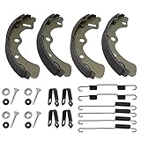 Rear Brake Shoes Springs Pins Left&Right for Kawasaki Mule 3000 3010 3020 4000 4010 KAF620 KAF950 Diesel 2001-2021