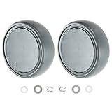 Rear Wheels & End Cap Covers Compatible with GTECH AirRam Vacuum Cleaners 2PK