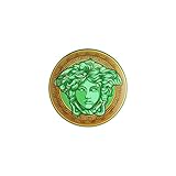 Versace - Amplified Saucer Plate 17 cm Green Gold Porcelain