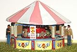 Langley Models Card Darts round stall OO Scale UNPAINTED Funfair Fairground Kit Q13