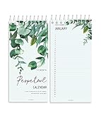 Celebration Calendar Planner for Important Dates,V2croft 5 x10 Inch Monthly and Daily Wall Hanging or Desktop Perpetual Journal Convenient to Remember Special Days,Birthdays,Anniversaries