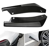 HLTTXS 2Pcs Rear Bumper Diffuser Spoilers for Cars for BMW 1 2 3 4 5 6 7 Series X3 X4 M2 M3 M4 M5 M6 F10 F11 F20 F21 F45 F46, Rear Bumper Lip Side Corner Spoiler Kit, Wrap Angle Spoiler,A/Black