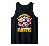 Mens Never Underestimate An Old Man Who Loves Ferrets Ferret Tank Top