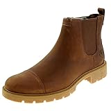 Timberland Men's Elmhurst Chelsea Basic Boots, Rust Full Grain, 8 UK