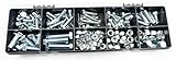 145 Assorted Zinc Plated UNF Nuts, Bolts and Hex Sets 1/4" 5/16" & 3/8"