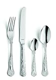 Amefa Vintage Kings 16 Piece 4 Person Cutlery Set - Gift Boxed, Silver