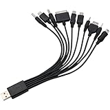 10-in-1 Universal Multifunctional USB Charging Cable – Multi-Adapter Multi-Device Charger for Smartphones, Tablets, Portable Gaming Devices, Digital Cameras & More