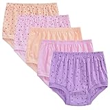 Anntry Women's High Waist Knickers Ladies Cotton Briefs Underwear Full Coverage Soft Breathable Panties 5-pack