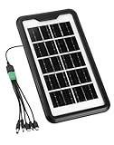 QWORK® Small Solar Panel Charger Portable USB Solar Panel, 6V 3.5W 600mA, for Camping Hiking Outdoor Activities